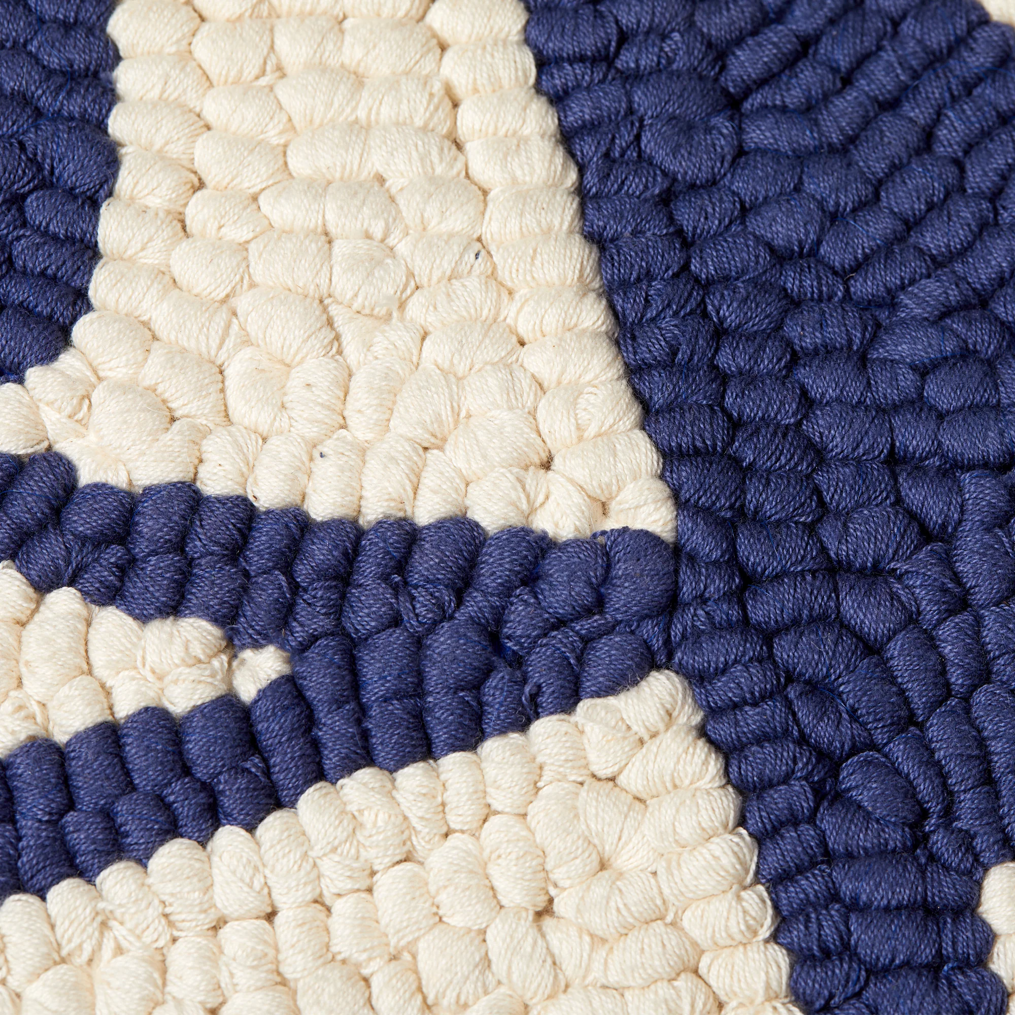 Ira Blue Cotton Cushion Cover 30 x 50cm - Image 4