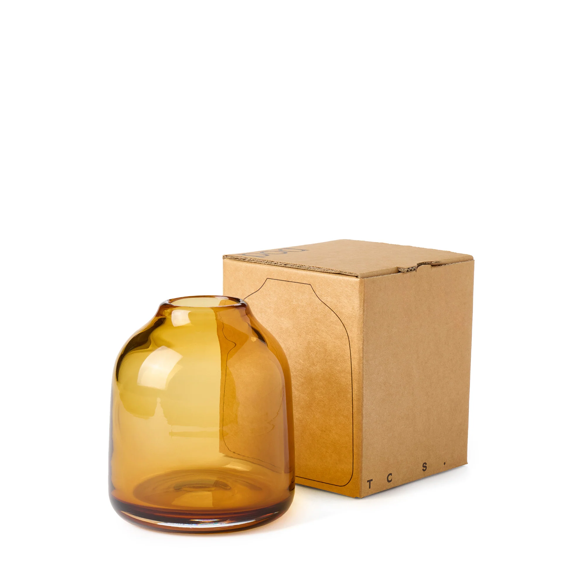 Pod Vase Amber 13cm - Image 6