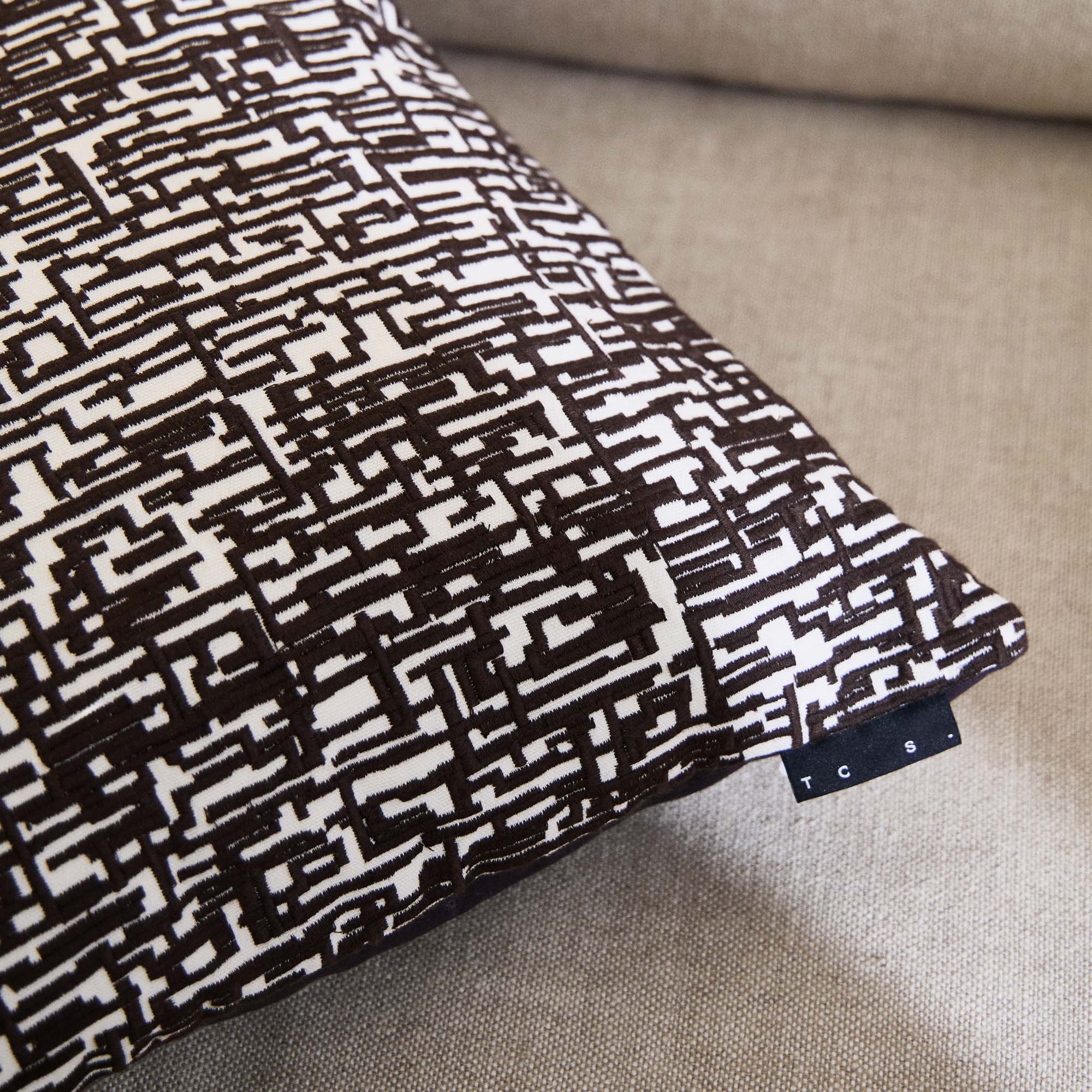 Quinn Charcoal Cushion Cover 50 x 50cm - Image 3