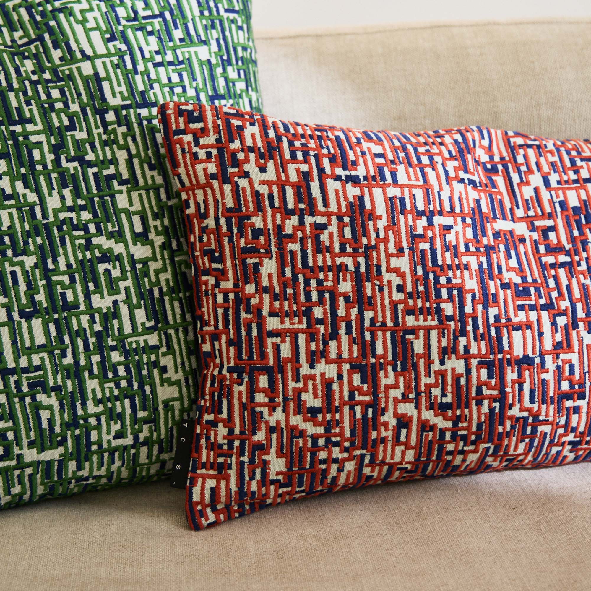 Quinn Crimson Cushion Cover 30 x 50cm - Image 3