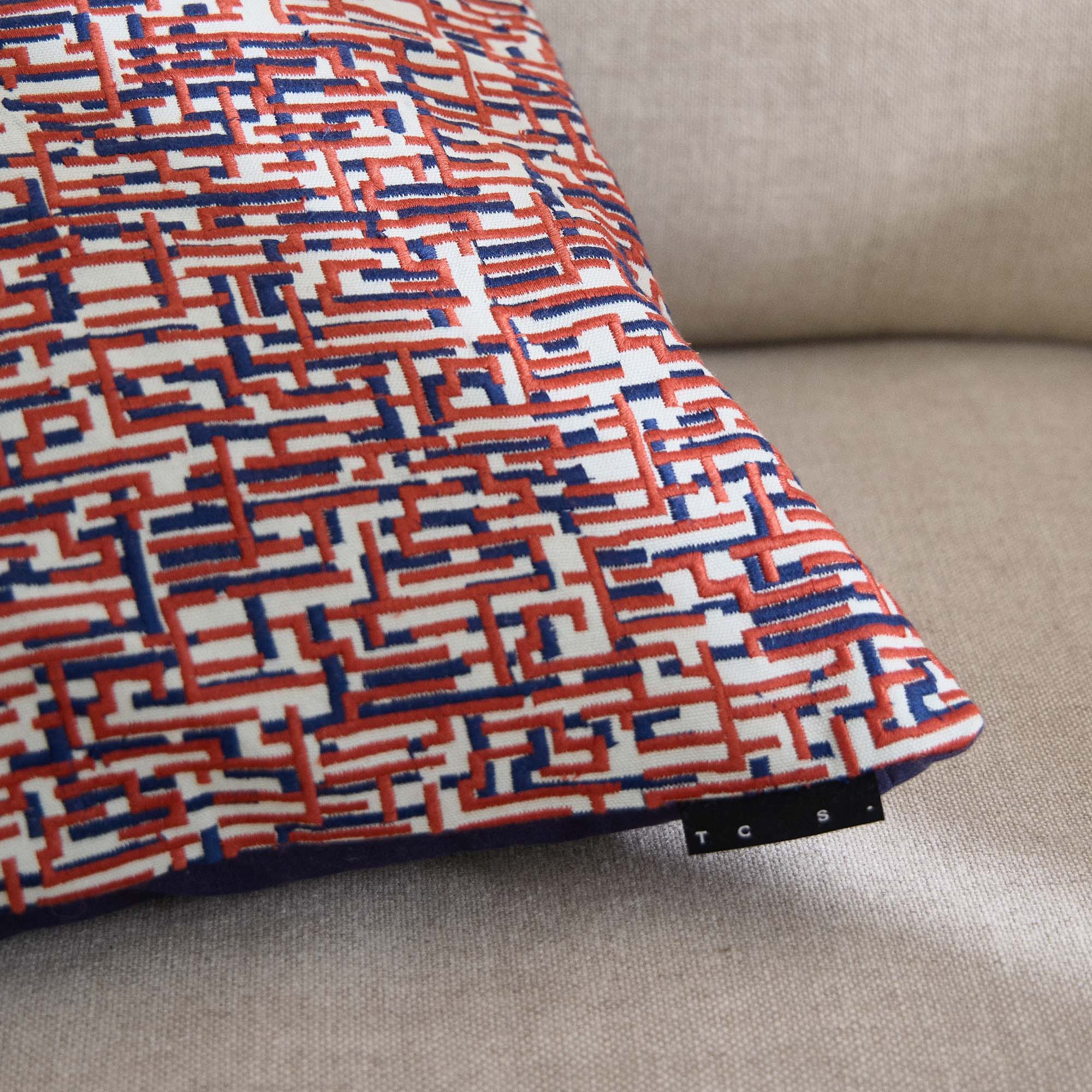 Quinn Crimson Cushion Cover 50 x 50cm - Image 3