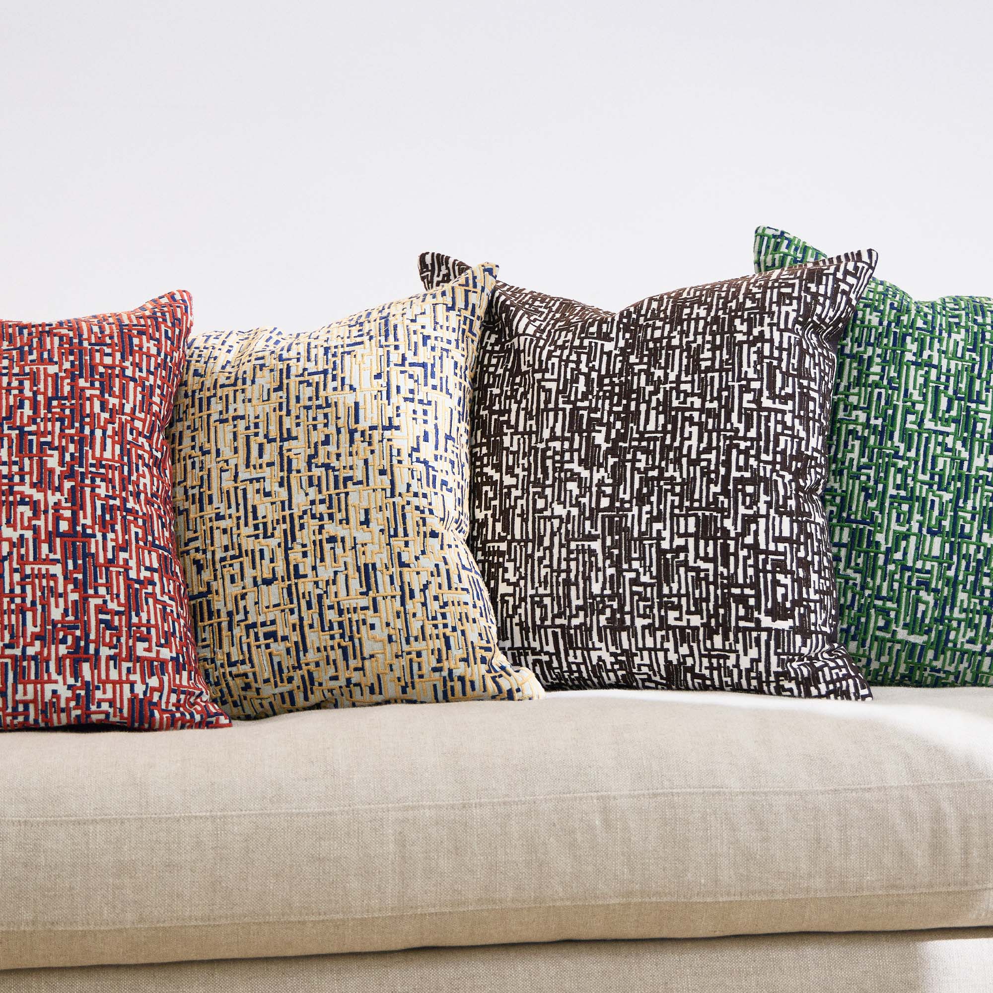 Quinn Charcoal Cushion Cover 50 x 50cm - Image 6